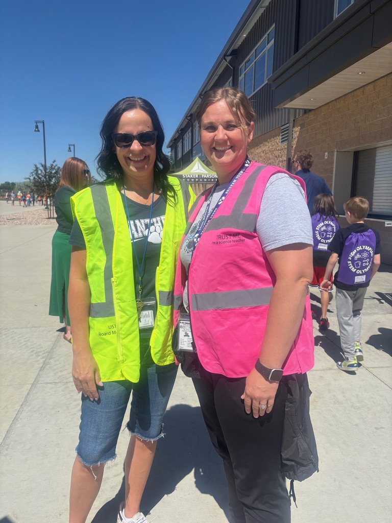 Mrs. Clark and Mrs. Skeem smiling