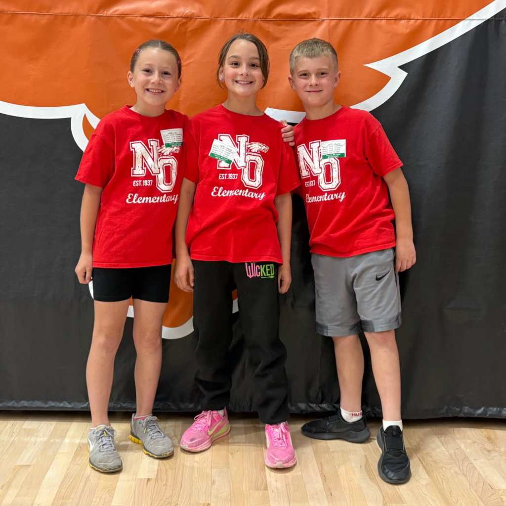 NOE students who competed at the STEM Olympiad.