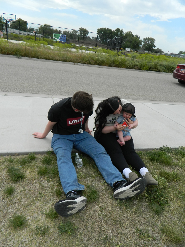 even brought the baby outside
