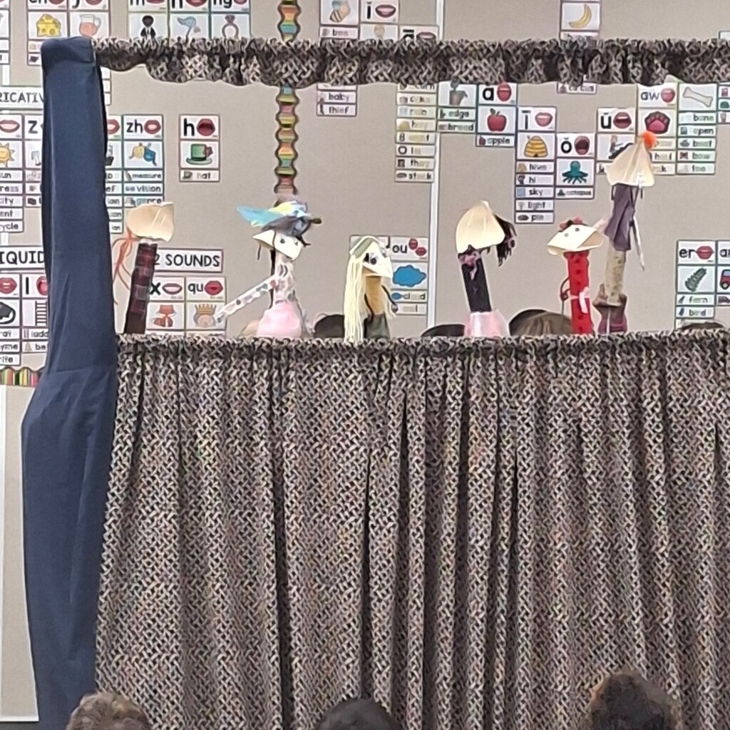 puppets in a tube puppets theater