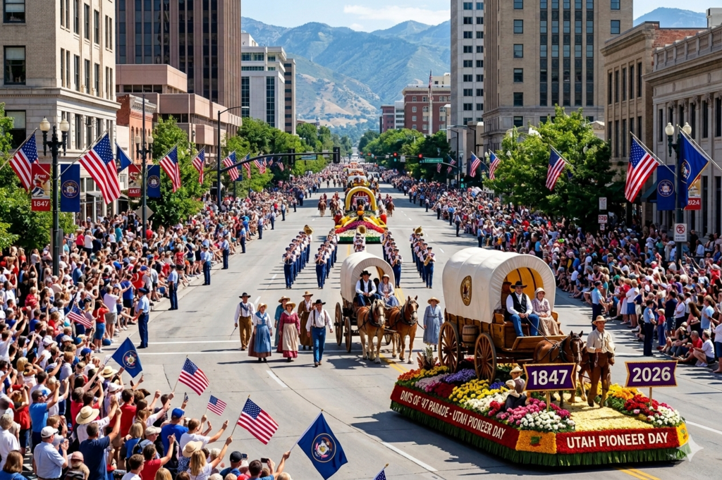 picture of a pioneer day parade