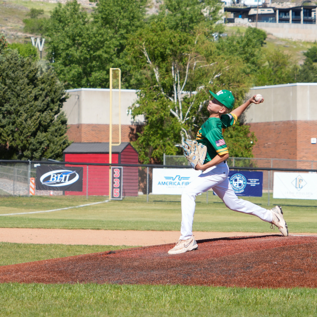 Wahlquist pitcher throws a pitch