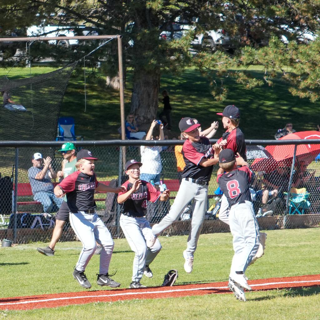 Rocky players celebrate