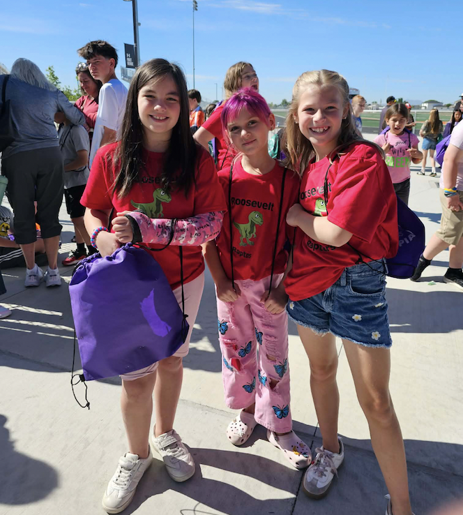 3rd grade students at the STEM Olympiad