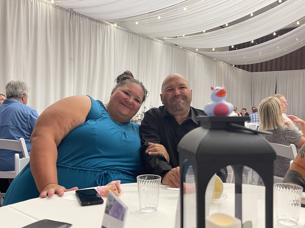 Duck selfie at the wedding.
