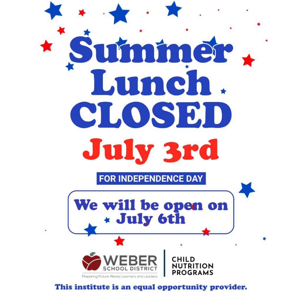 No summer lunch July 3rd