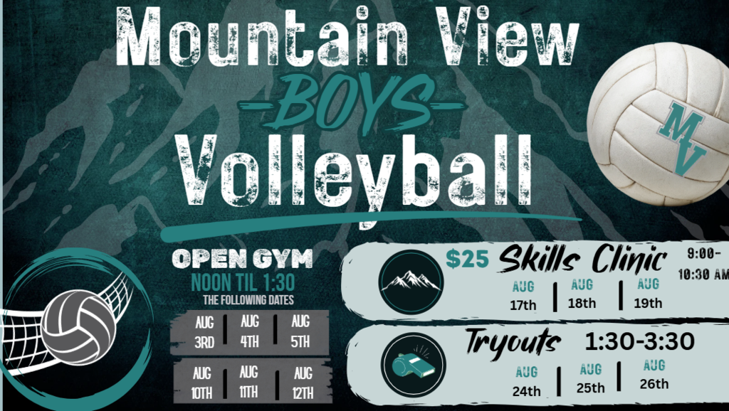 🏐 Boys Volleyball is Almost Here! 🏐 Get ready for the season by joining us at our Open Gyms from 12:00–1:30 PM on: 📅 August 3, 4, 5, 10, 11 & 12 Want to take your game to the next level? Sign up for our Skills Clinic! 💥 August 17, 18 & 19 9:30am-10:00am 💲 $25 You can pay int office or online Come improve your skills, get more touches on the ball, and get ready for tryouts. We can't wait to see you there! 💜🏐 Tryout are August 24th, 25th, and 26th 1:30-3:30🏐