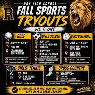 Fall Sports Tryouts