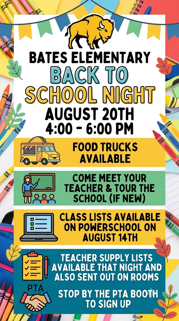 Back to School Night on August 20th from 4:00-6:00. 