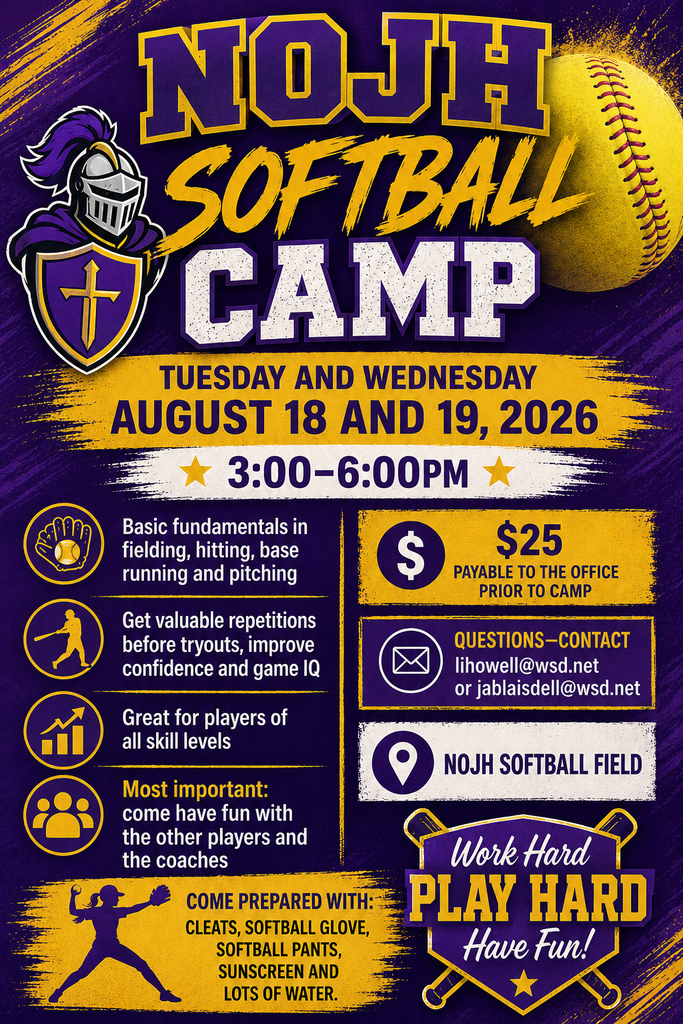 North Ogden Junior High - Girls Softball Team - Camp Information