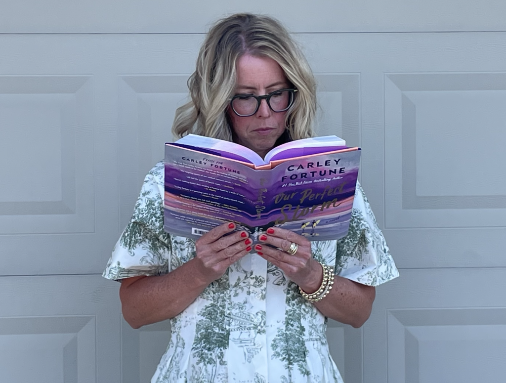 teacher reading a book