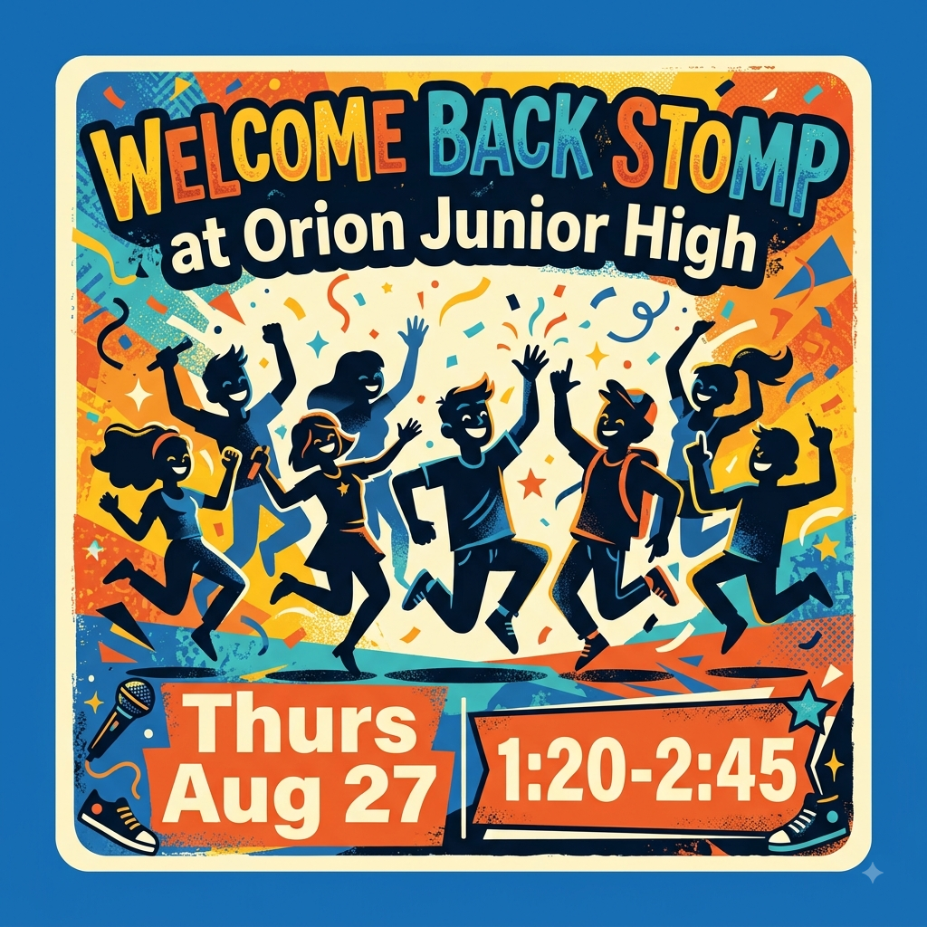 Welcome Back Stomp Thursday the 27th from 1:20 to 2:45 Meet old friends, make new ones  and celebrate the new year!