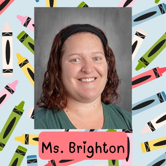 picture of teacher labeled Ms. Brighton