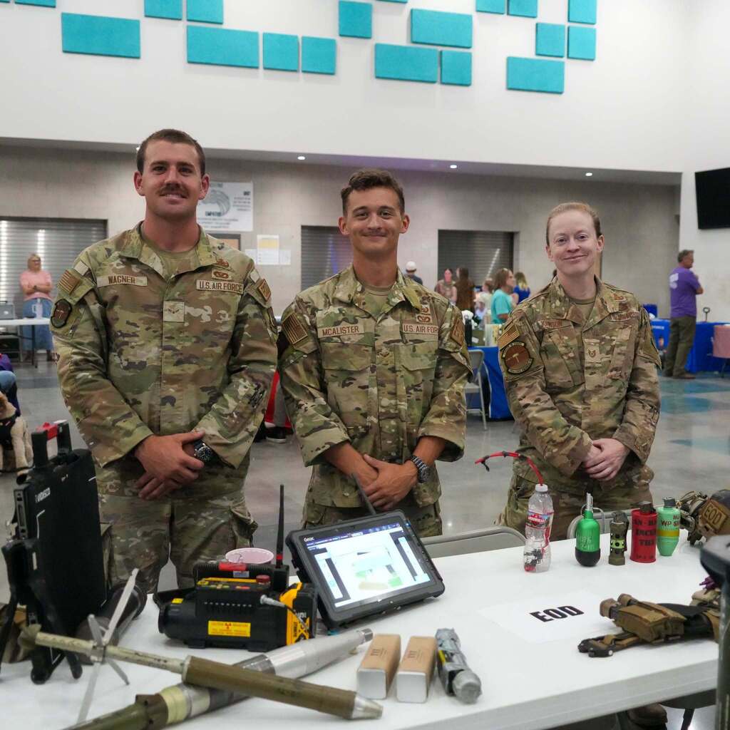 3 members of the military.