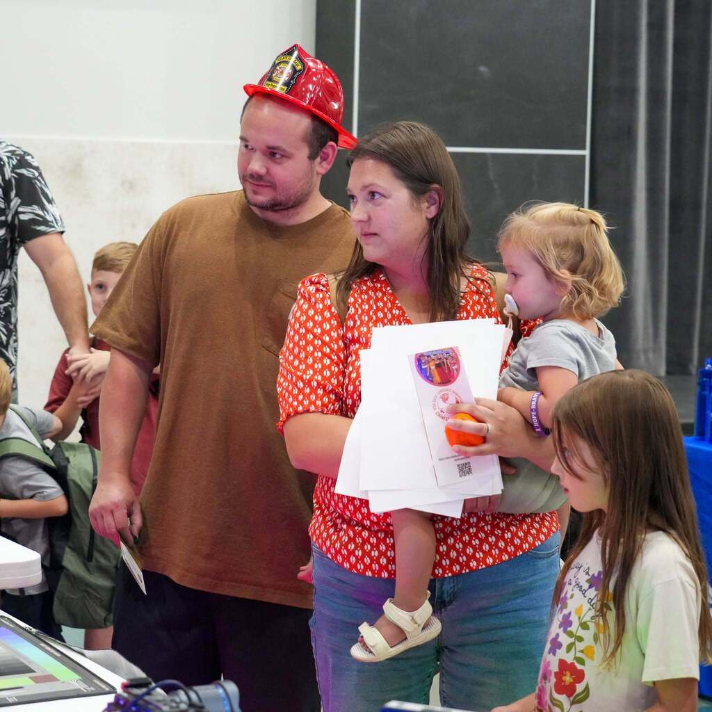 Parents and students at the Back to School: Mission Ready Event.