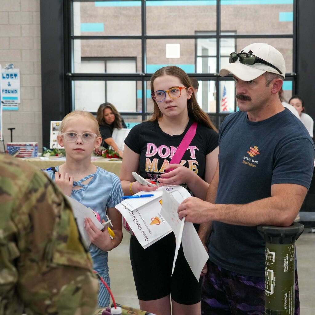 Parents and students at the Back to School: Mission Ready Event.
