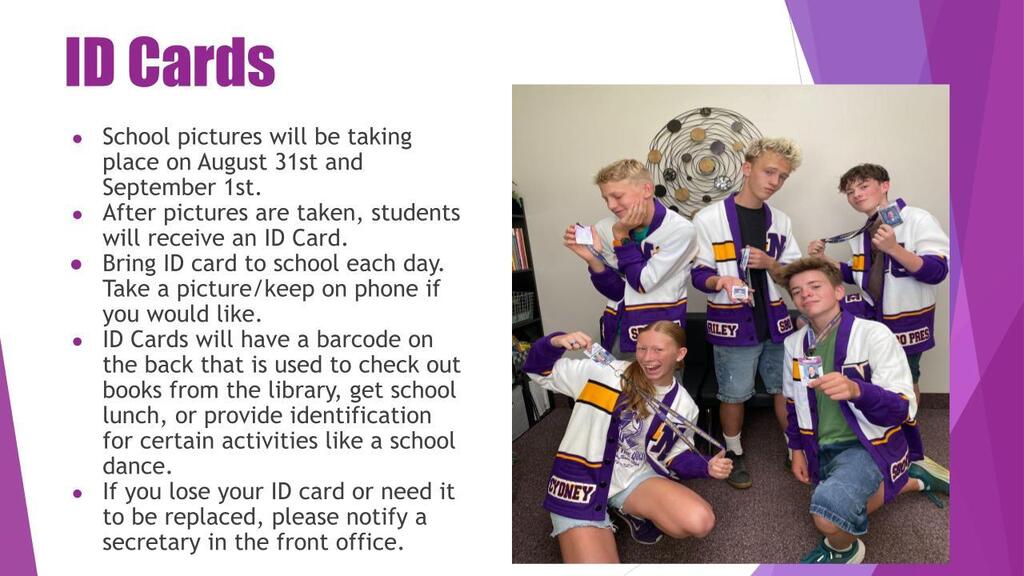 new student info