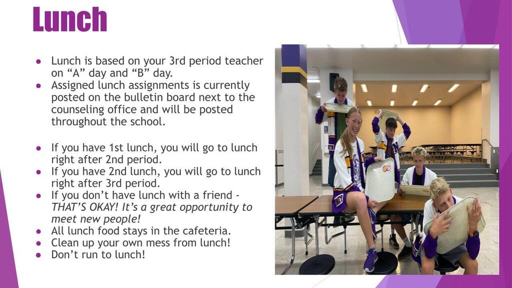 new student info
