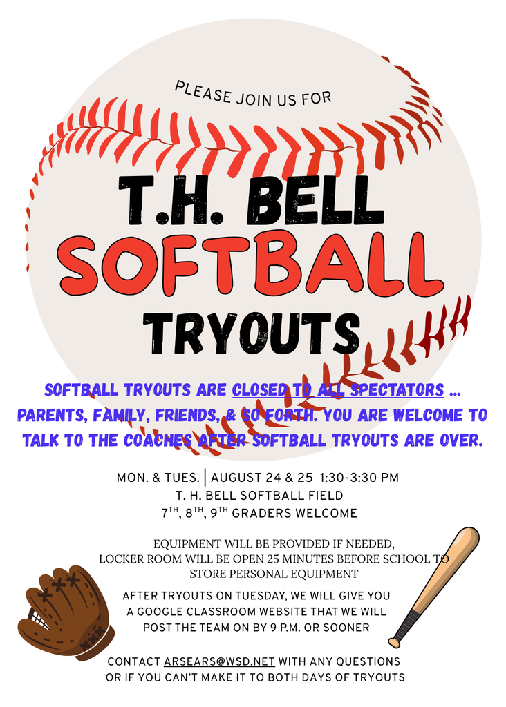 T.H. Bell Softball Tryouts