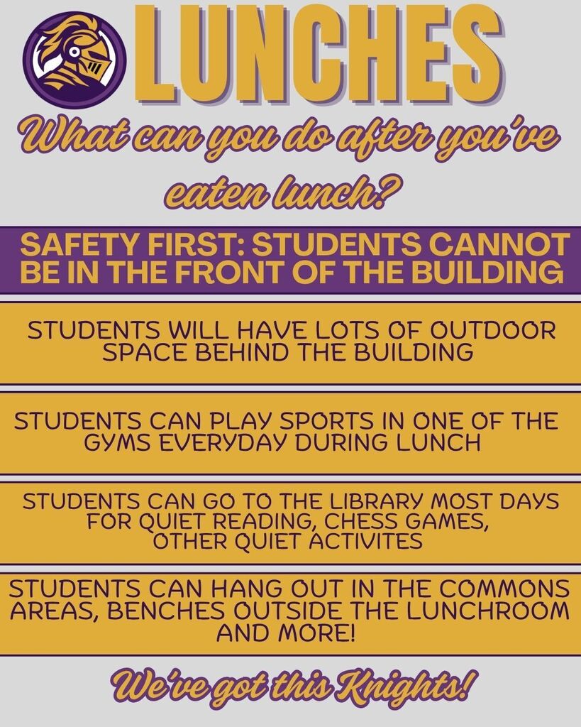 lunch information
