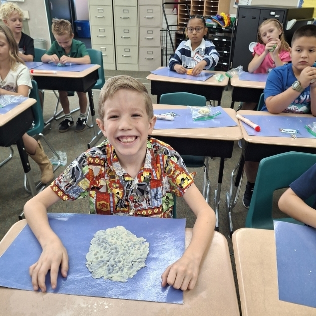 kids playing with playdough