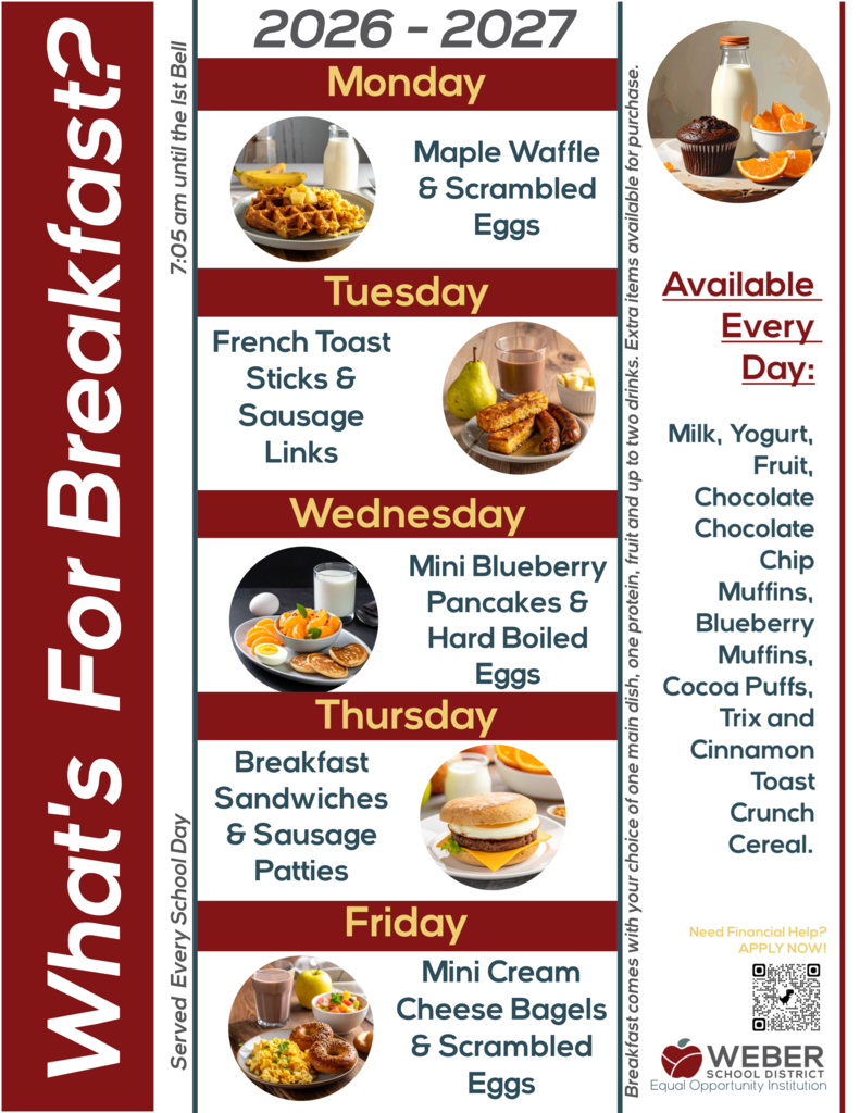 2026/2027 Breakfast Menu