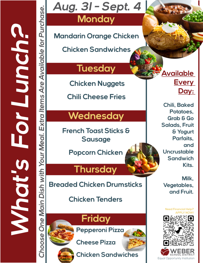 Week 2 Lunch Menu