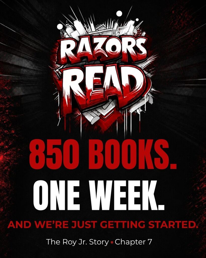 Razors Read 850 books in one week