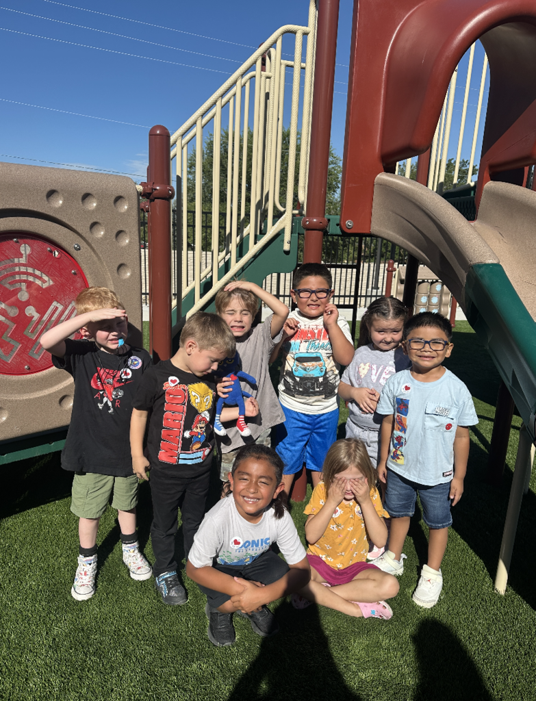 group of students on the playground