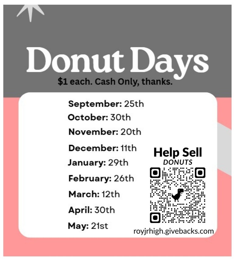 Donut Days Need Volunteers to Signup