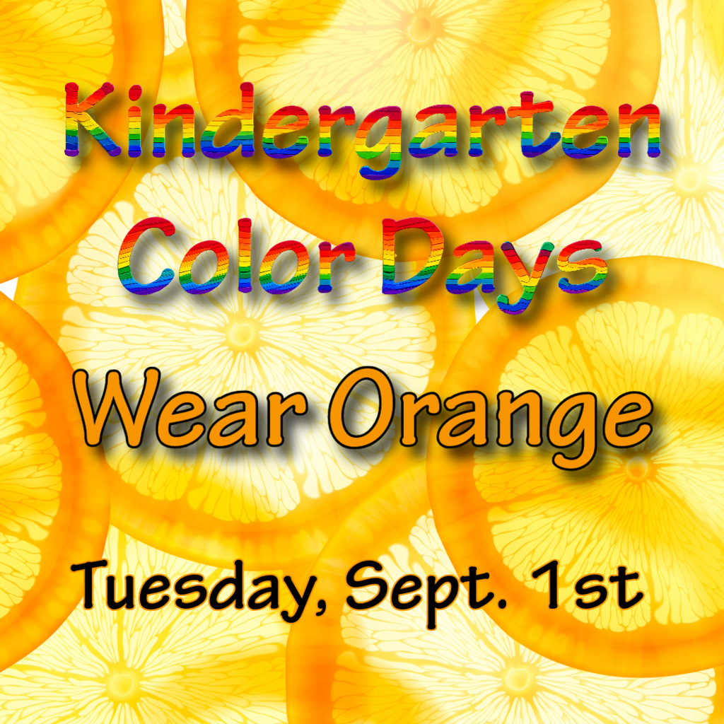 Wear Orange Tuesday Sept. 1st