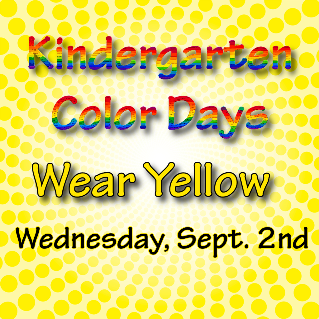 Wear Yellow on Wednesday Sept. 2nd