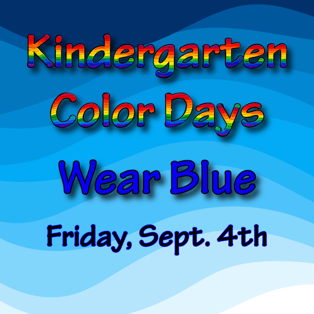 Wear blue Friday, September 4th