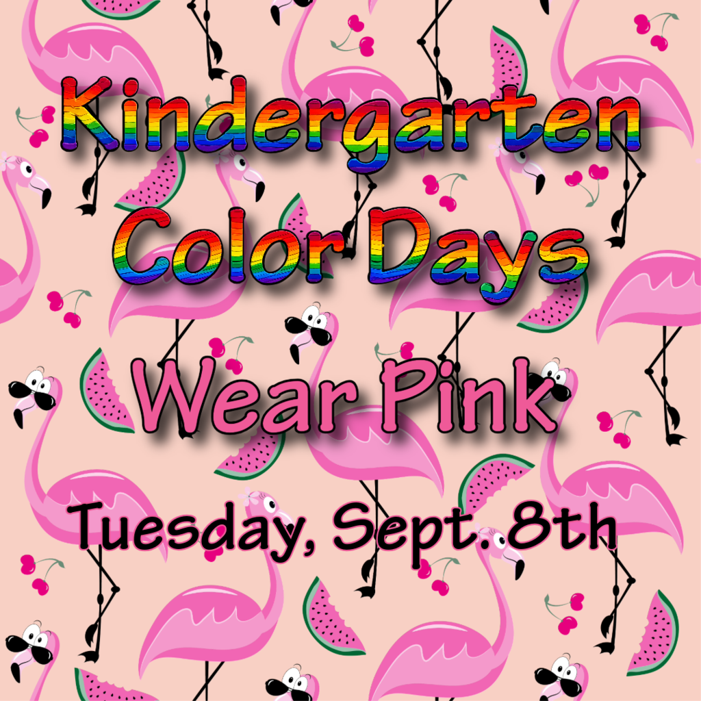 Wear Pink, Tuesday, September 8th