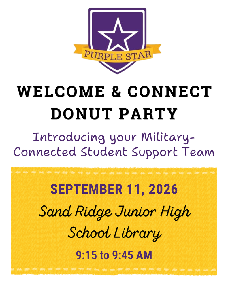 Donut party for militayr students on Septeber 11th during flex