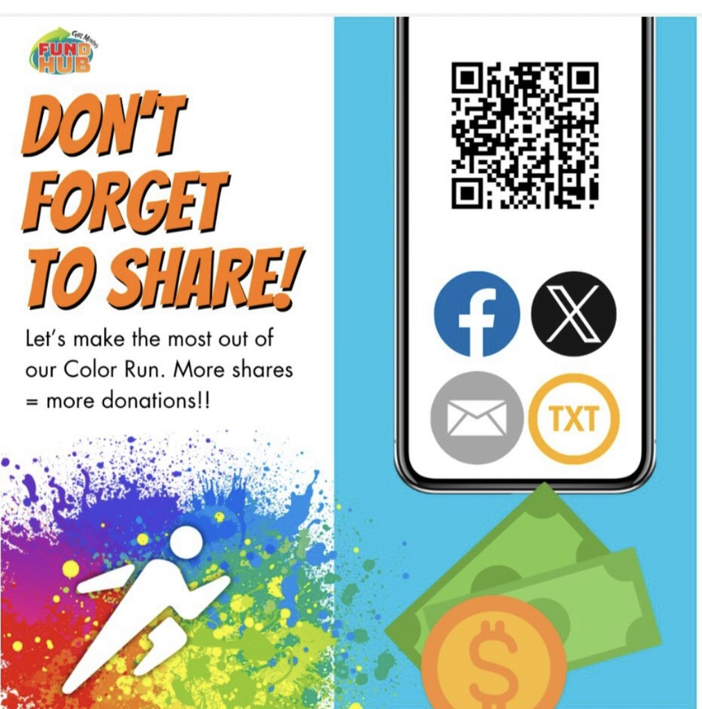 flyer about color run