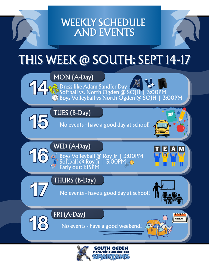 September 14-17 weekly events