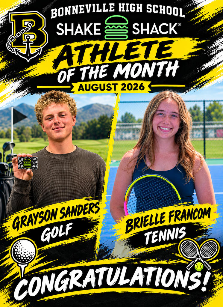 Grayson Sanders and Brielle Francom are Shake Shacks August Athlete of the Month