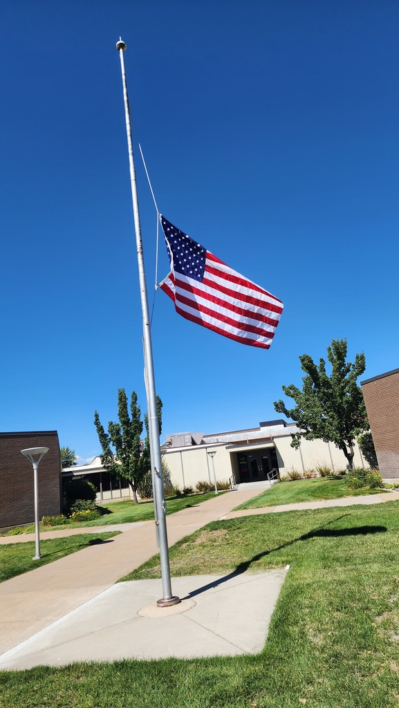 Flag at half staff