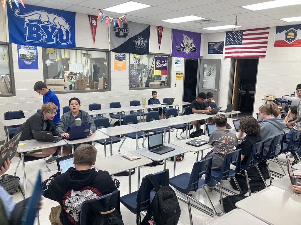 The App creators class is trying their hand at creating their very first algorithm. Trying to get another student to end up at the location of their choosing using clear and precise commands.