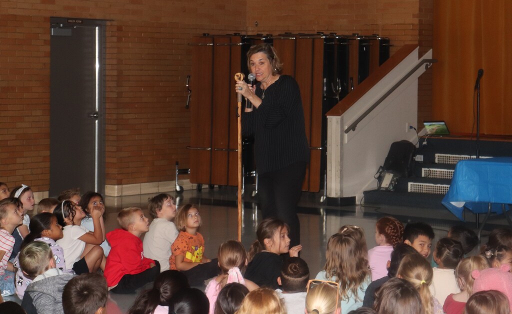 Superintendent Reading awards, Municipal students and WSD admin. 