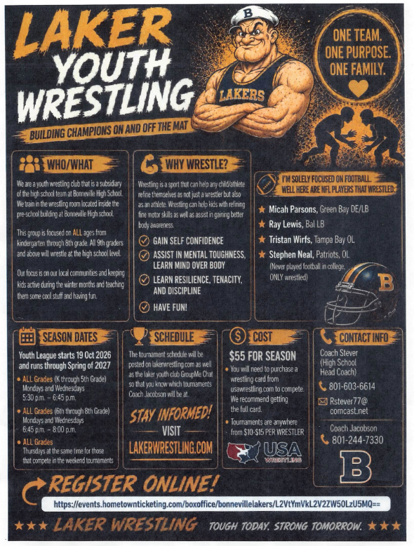 Youth Wrestling Flyer