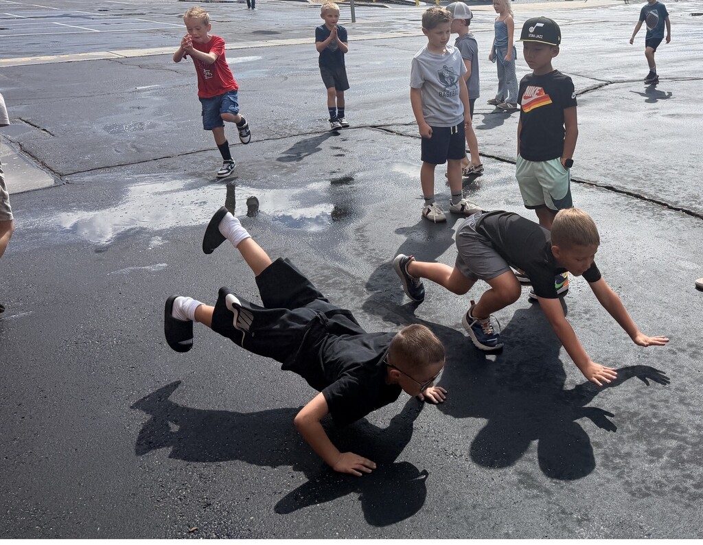 2nd Graders Dancing at Recess