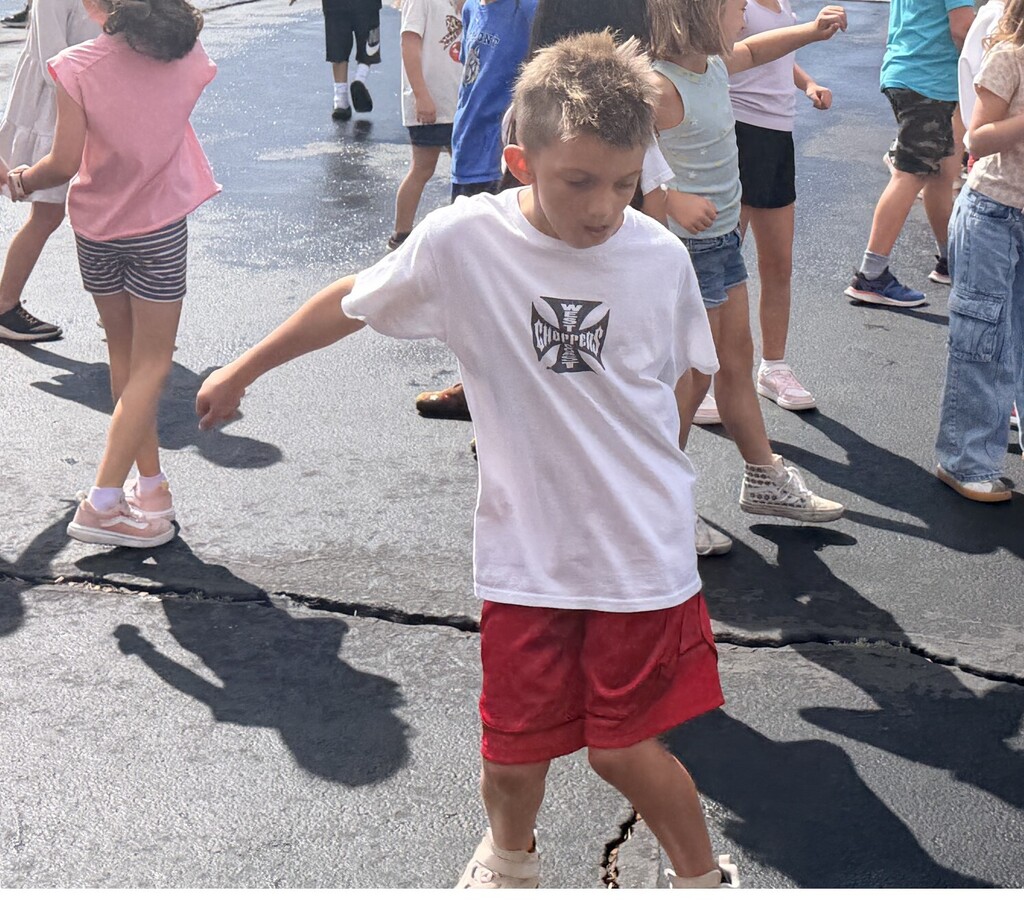 2nd Graders Dancing at Recess