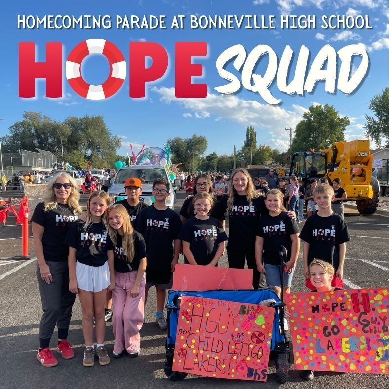 homecoming parade at Bonneville high school- Hope squad