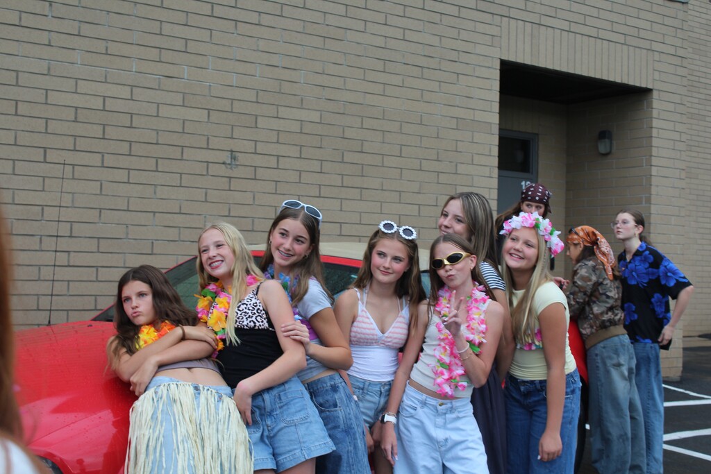 candid photo of girls socializing at the Stomp