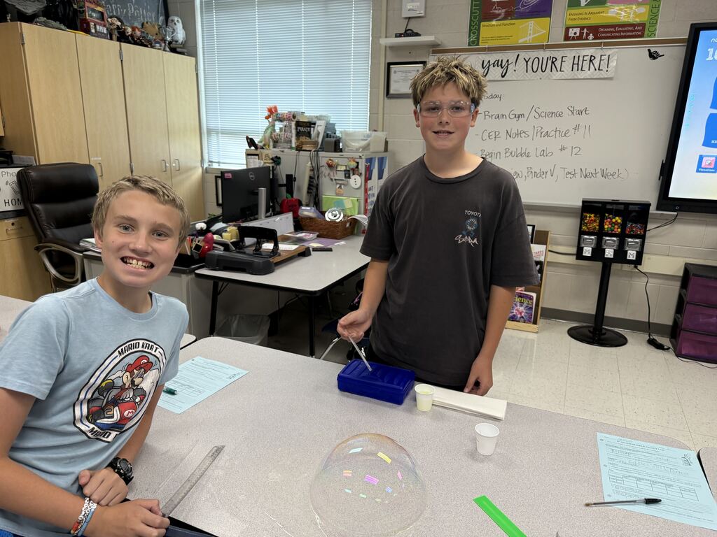 bubble lab in mrs. mecham's class