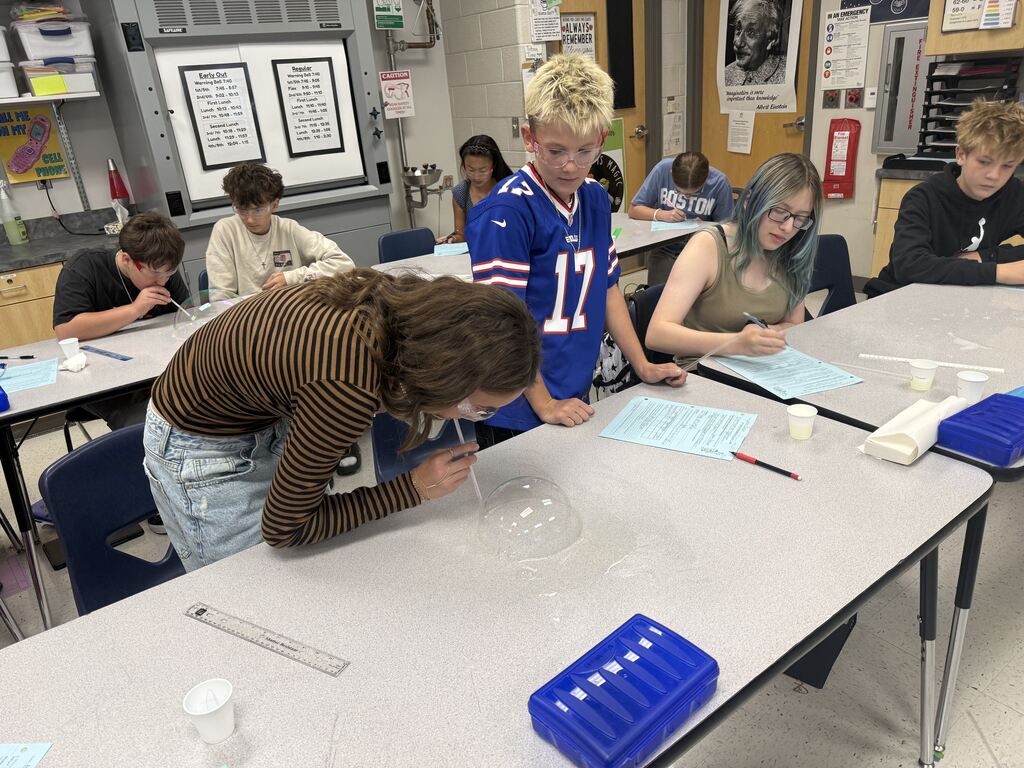 bubble lab in mrs. mecham's class