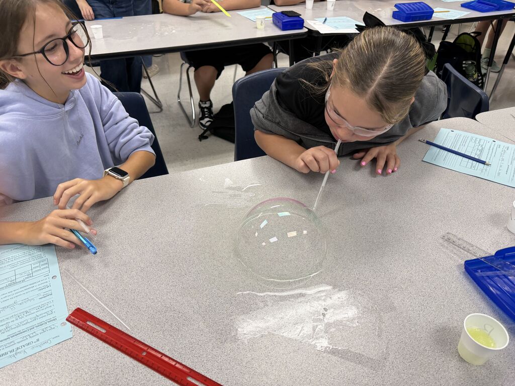 bubble lab in mrs. mecham's class