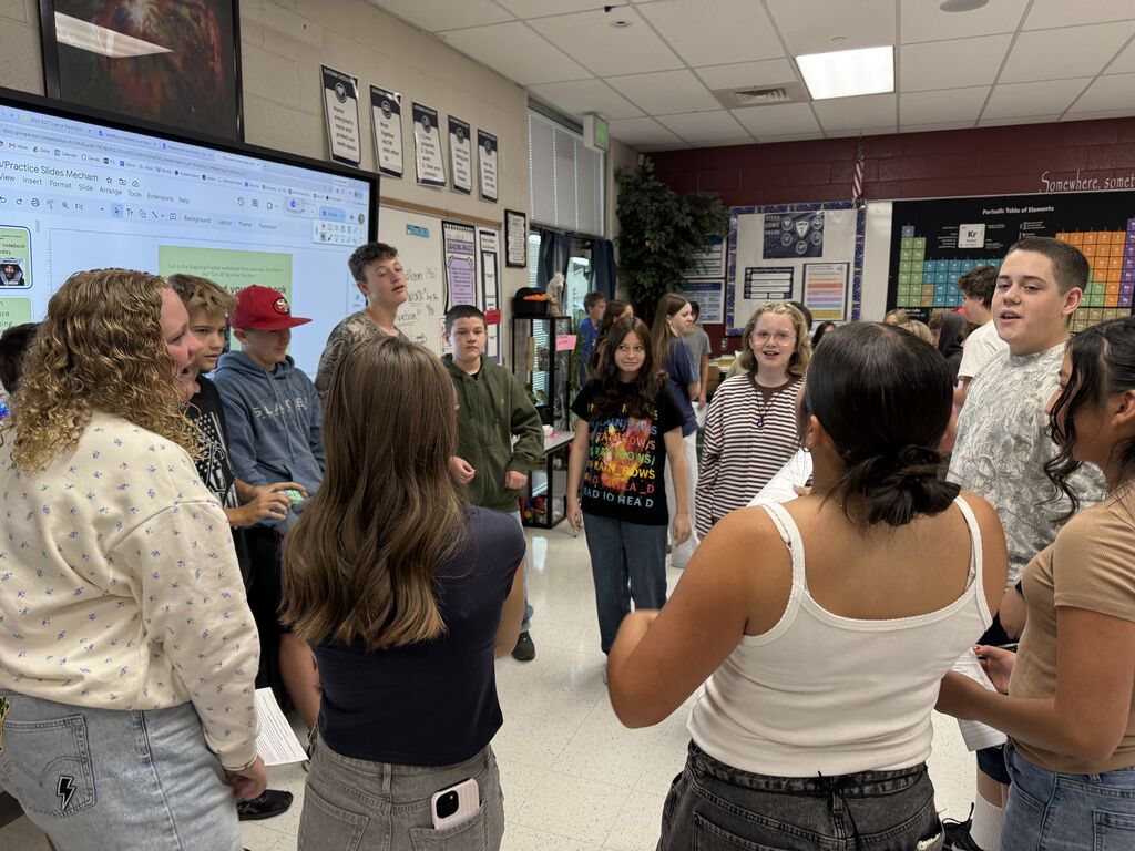 CER Mystery Debate in 8th grade